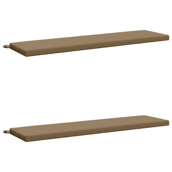 2-delade Bänk Kuddar SOEST 2 st 100% Polyester Taupe