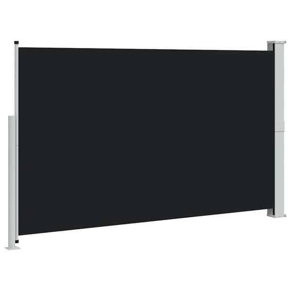 Infällbar sidomarkis 180x300 cm svart