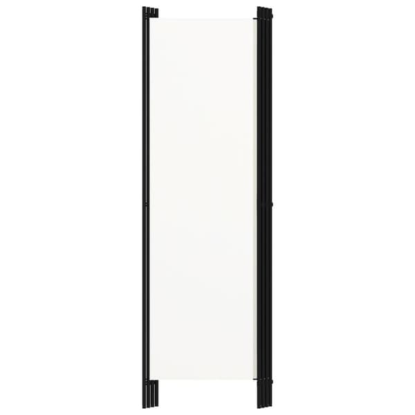 Rumsavdelare 4 paneler vit 200x180 cm