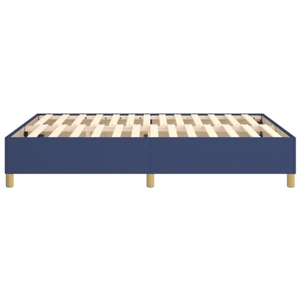 Boxspring-sängram blå 140x190 cm tyg