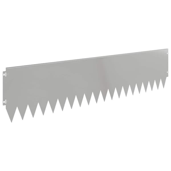 Kant för gräsmatta 20 pcs 103 x 25 cm Stål Silver