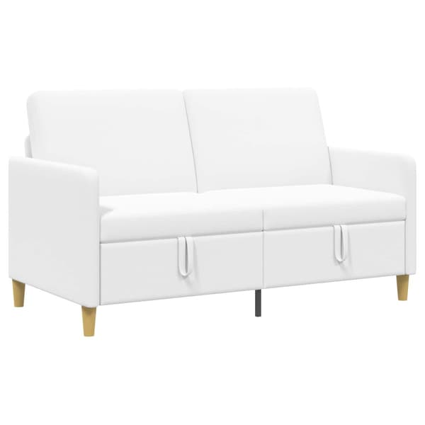 Soffa med förvaring Vit 152 x 78 x 87 cm Polyester
