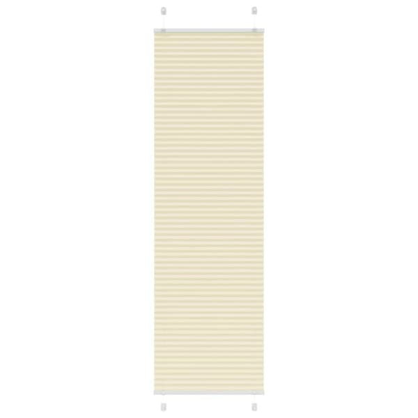 Plisserad persienn cremefärgad 65x200cm tyg bredd 64,4cm