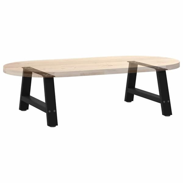 Soffbordsben A-formade 2 st svarta 60x(30-31) cm stål
