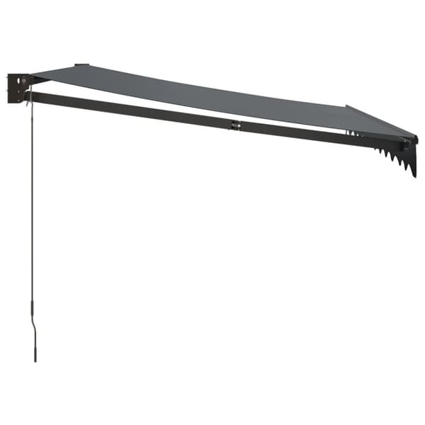 Markis infällbar antracit 3,5x2,5 m tyg&aluminium