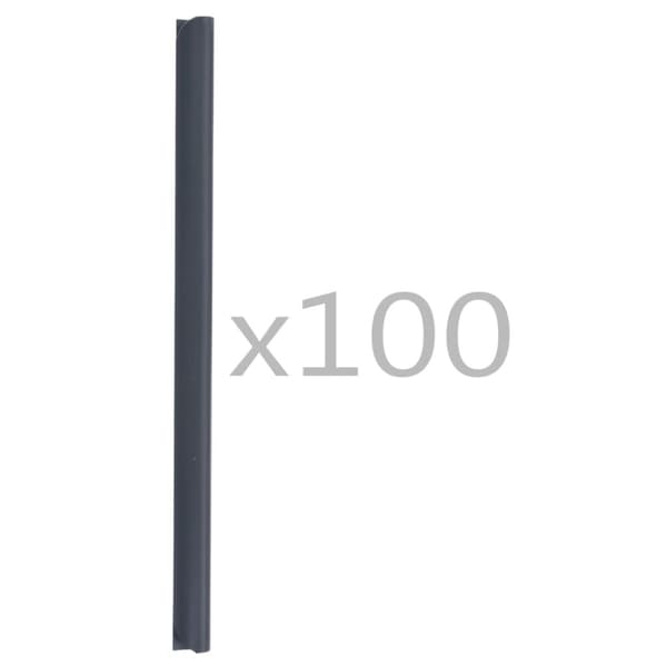 Klämmor för insynsskydd 100 st PVC antracit