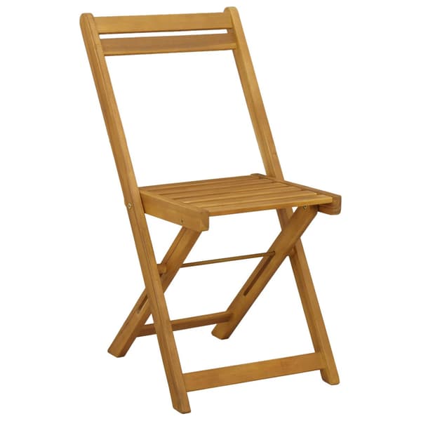 Fällbara Trädgårdsstolar 6 pcs Naturfärg 40 x 53 x 80 cm