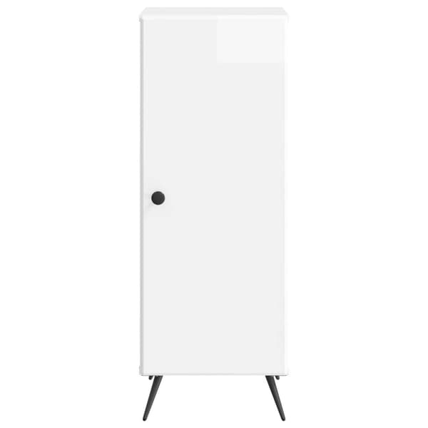 Sideboard Vit högglans 33 x 34,5 x 90 cm Konstruerat trä