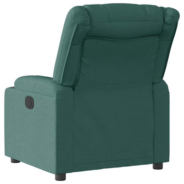 Reclinerfåtölj mörkgrön tyg