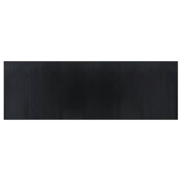 Matta rektangulär svart 100x300 cm bambu