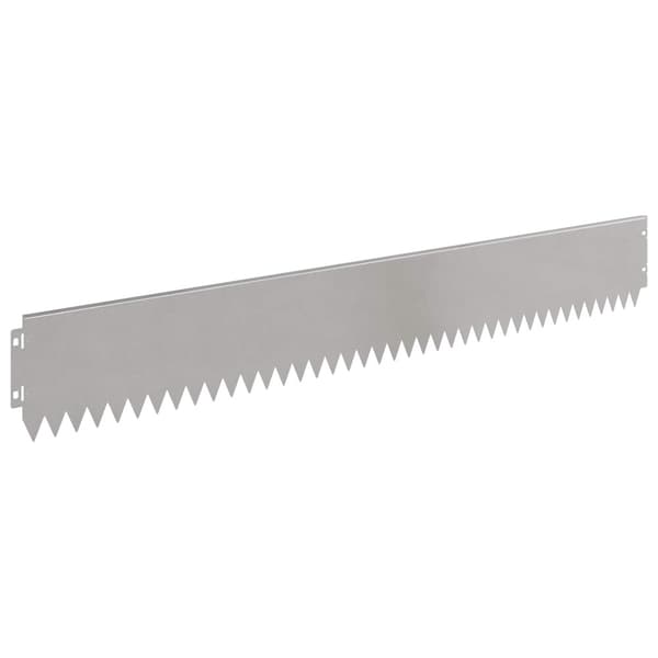 Kant för gräsmatta 20 pcs 103 x 15 cm Stål Silver