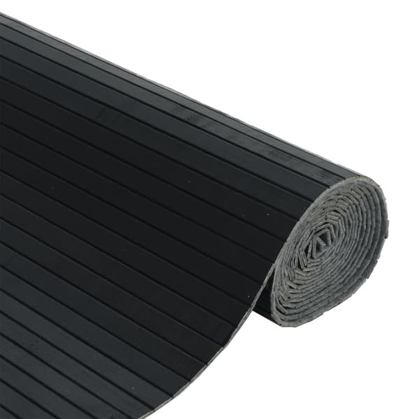 Rumsavdelare svart bredd 250 cm höjd 165 cm bambu