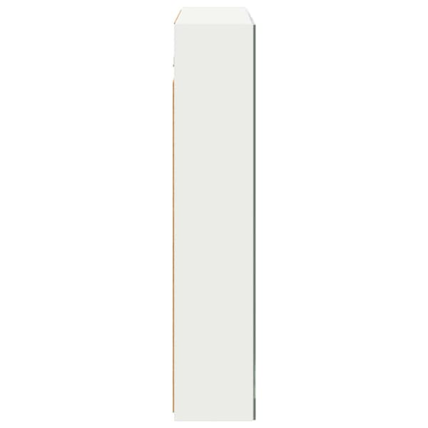 Badrumsspegelskåp Vit 80 x 14.5 x 70 cm Konstruerat trä