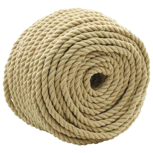 Båtsnöre 10 mm 50 m Naturlig