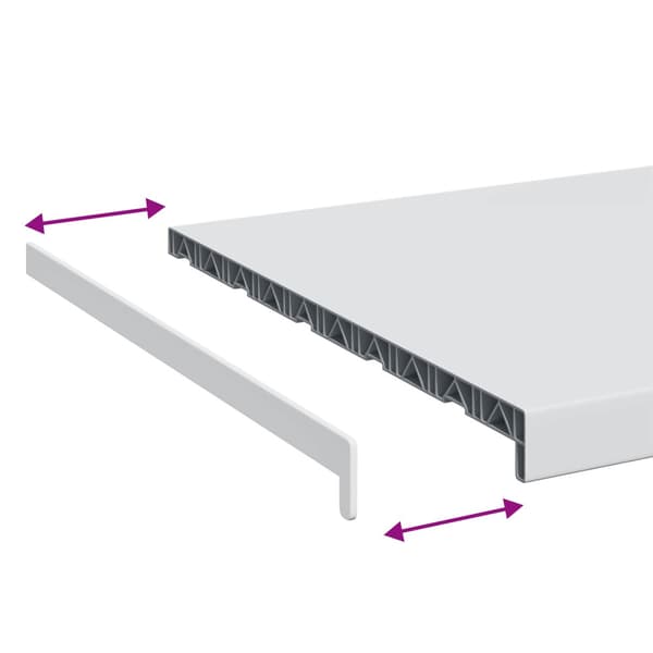 Fönsterbräda Vit 140 x 50 x 4,5 cm PVC
