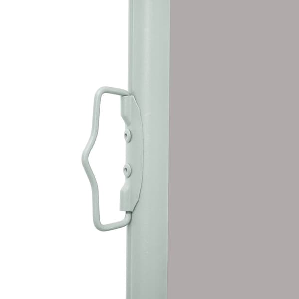 Infällbar sidomarkis 600x160 cm grå