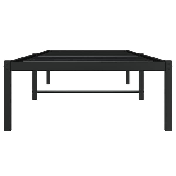 Sängram metall svart 80x200 cm