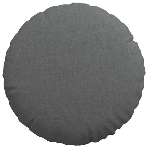 Sittkuddar 2 pcs Mörkgrå Ø40 x 13 cm tyg