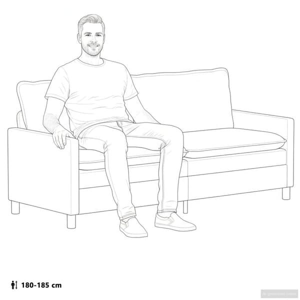 Soffa Svart Tyg