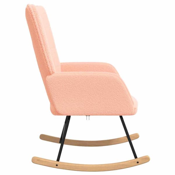 Gungstol Rosa Sherpa tyg