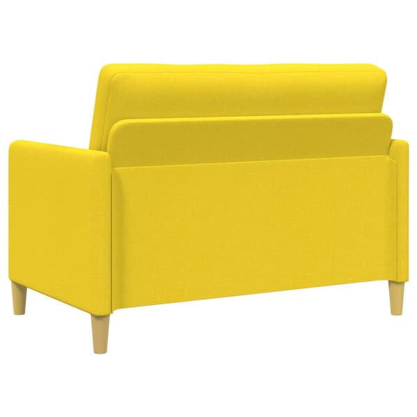 Soffa med förvaring Ljusgul 122 x 78 x 87 cm Polyester