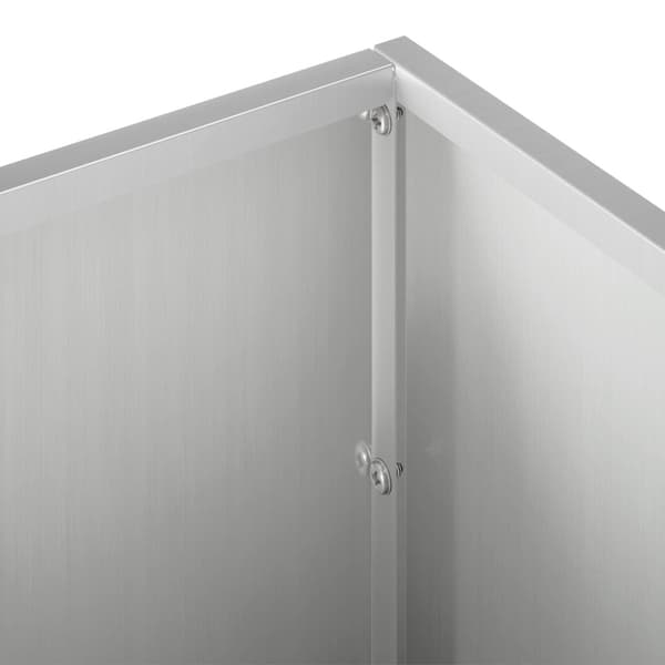 Trädgårdsplanterare 2 st Silver 100 x 20 x 20 cm