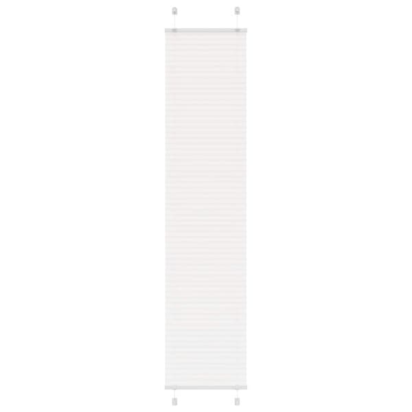 Plisserad persienn vit 50x200cm tyg bredd 49,4cm polyester