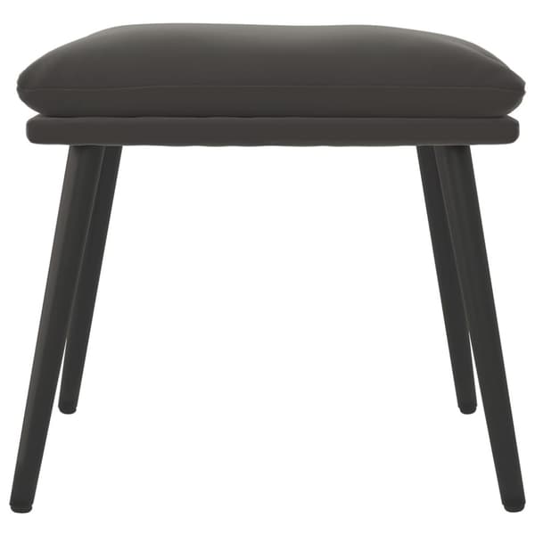 Fotpall mörkgrå 45x29,5x35 cm sammet