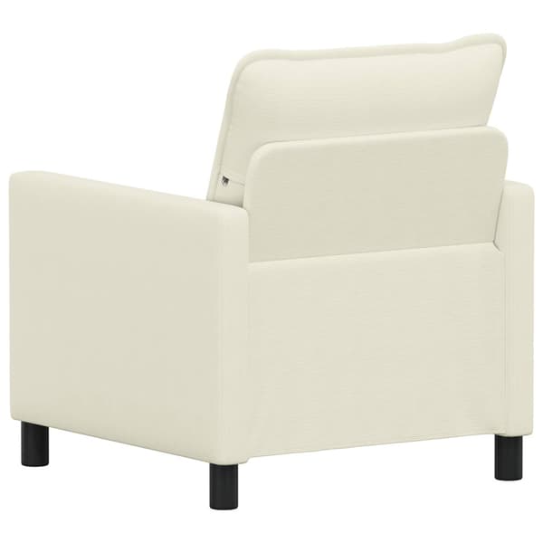 Soffa Gräddvit 76 x 81 x 87,5 cm Tyg