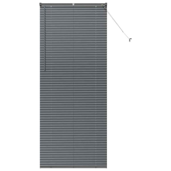 Persienner Mörkgrå 220 x 90 cm Aluminium