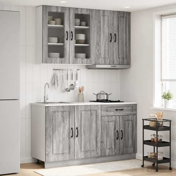 Köksenhet KALMAR 4 pcs Grå Sonoma Konstruerat trä