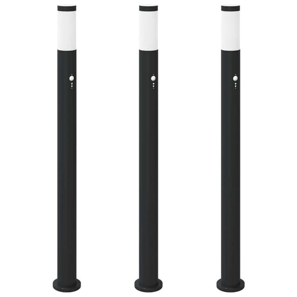 Pollare med sensor 3 st 110 cm rostfritt stål IP44