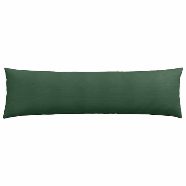 Sofakuddar 2 pcs Mörkgrön 145 x 40 cm Kordread tyg