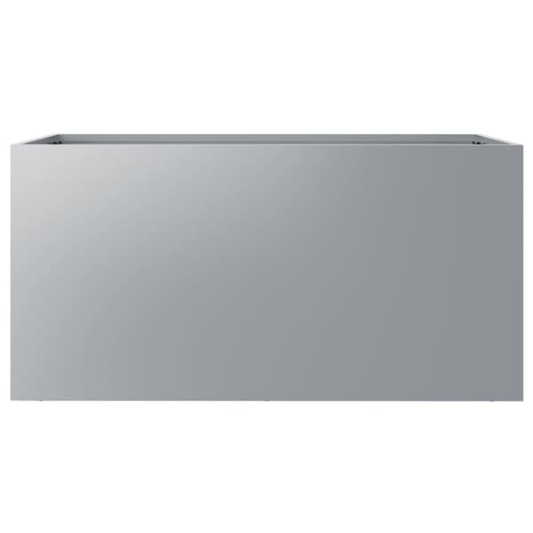 Odlingslåda silver 62x30x29 cm galvaniserat stål