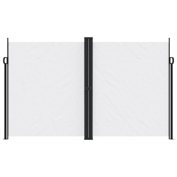 Infällbar sidomarkis vit 200x1000 cm