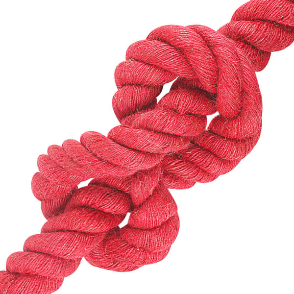 Juterep Röd 100% Tossa jute