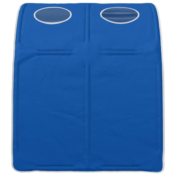Sängtunnel 2 pcs Blå 211 x 67,5 x 2 cm Polyester