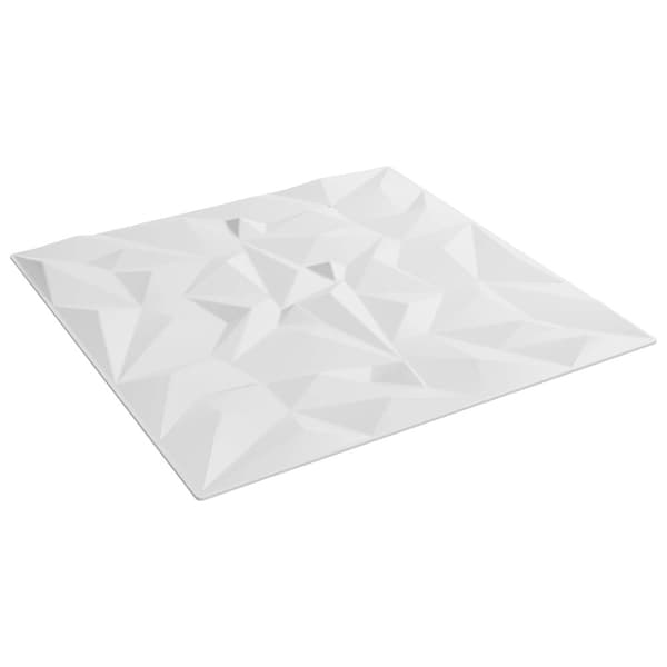 Väggpaneler 48 pcs Vit 50 x 50 cm XPS Skum