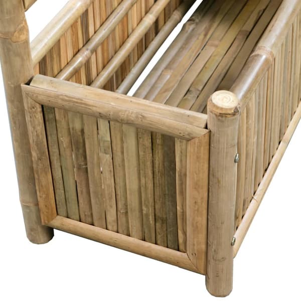 Odlingslåda med spaljé bambu 70 cm