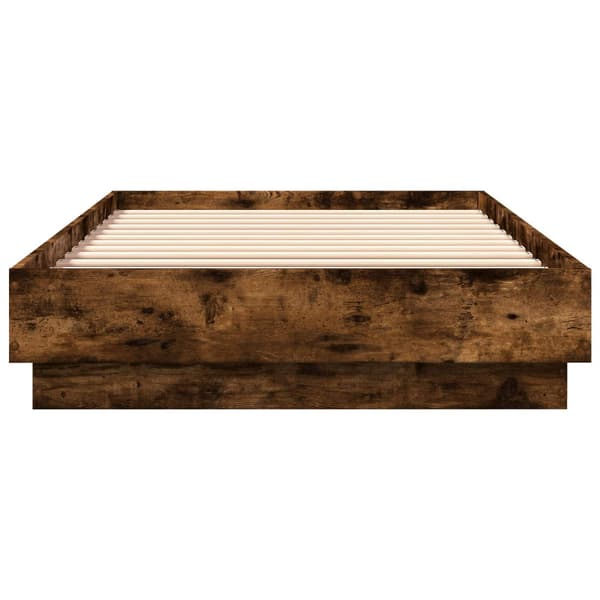 Golvsängsram Rökt ek 80 x 200 cm Konstruerat trä