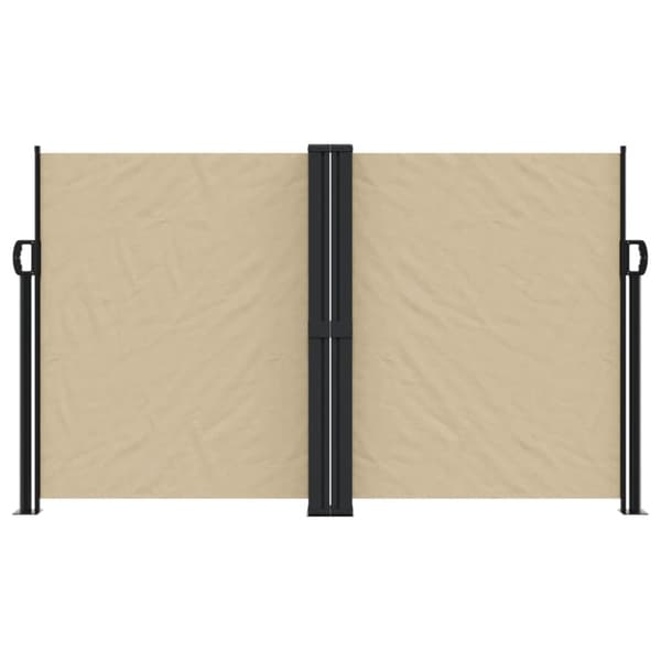 Infällbar sidomarkis beige 140x1200 cm