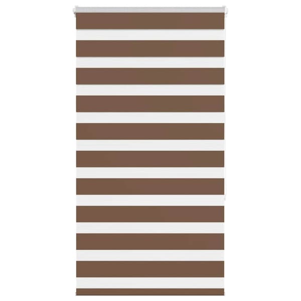 Rullgardin zebra brun 85x150 cm tyg bredd 80,9 cm polyester