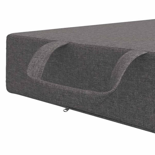 Fällbar Soffbed 90 x 67 x 45 cm Ljusgrå