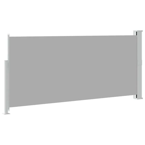 Infällbar sidomarkis 140 x 300 cm grå