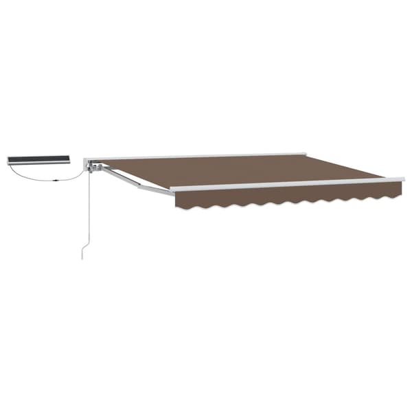 Elektrisk Retraktabel Markis Taupe 4,5 × 3,5 m