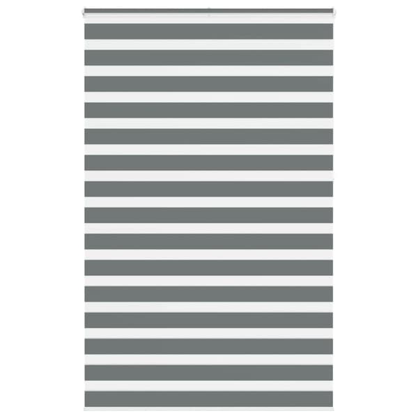 Rullgardin zebra mörkgrå 150x230 cm tyg bredd 145,9cm polyester