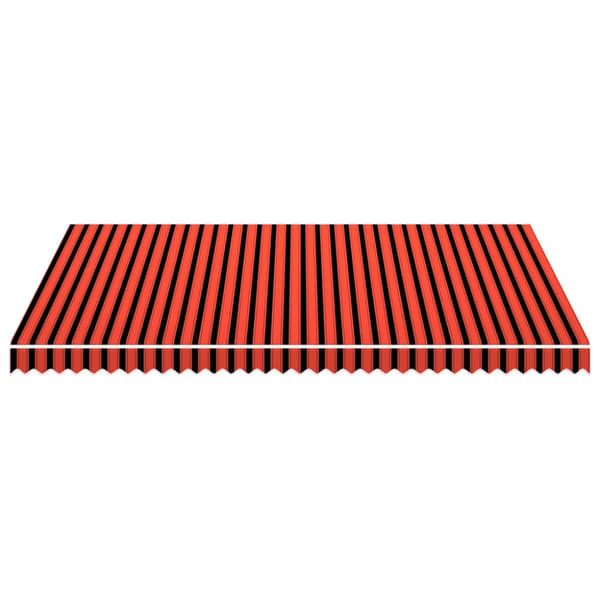 Markisduk orange och brun 4,5x3 m