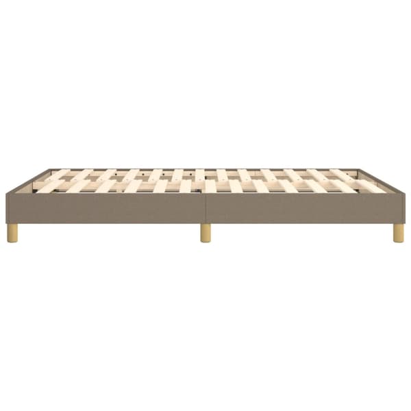 Boxspring-sängram taupe 140x190 cm tyg