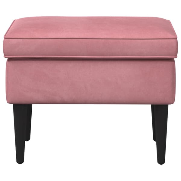 Fotpall Rosa 55 x 35 x 41 cm Sammet