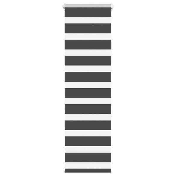 Rullgardin zebra svart 45x150 cm tyg bredd 40,9 cm polyester